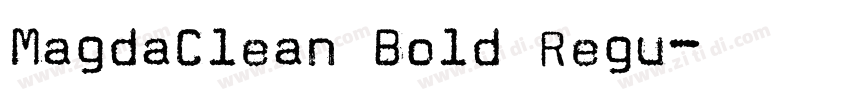MagdaClean Bold Regu字体转换